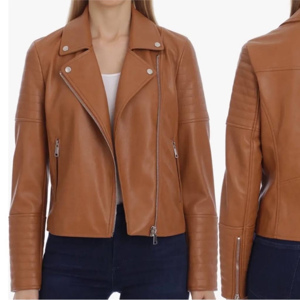 7 For All Mankind Women’s Vegan Leather Jacket